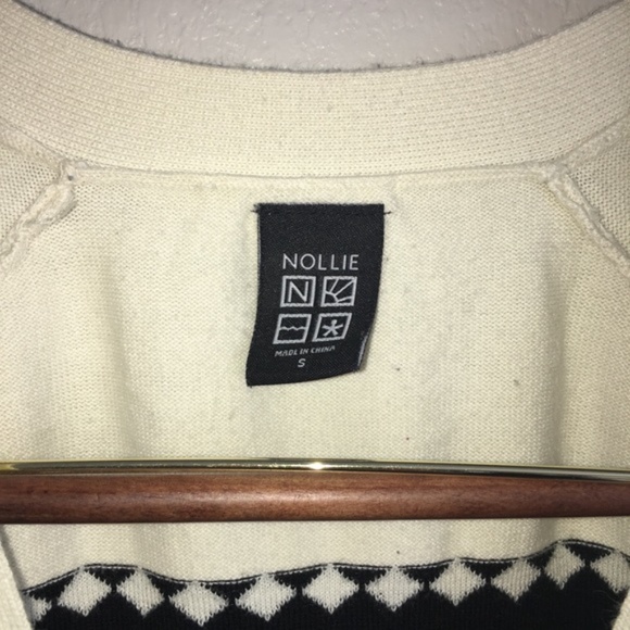 Nollie Geometric Aztec Print Teal Cardigan Juniors Size Small - Picture 3 of 8